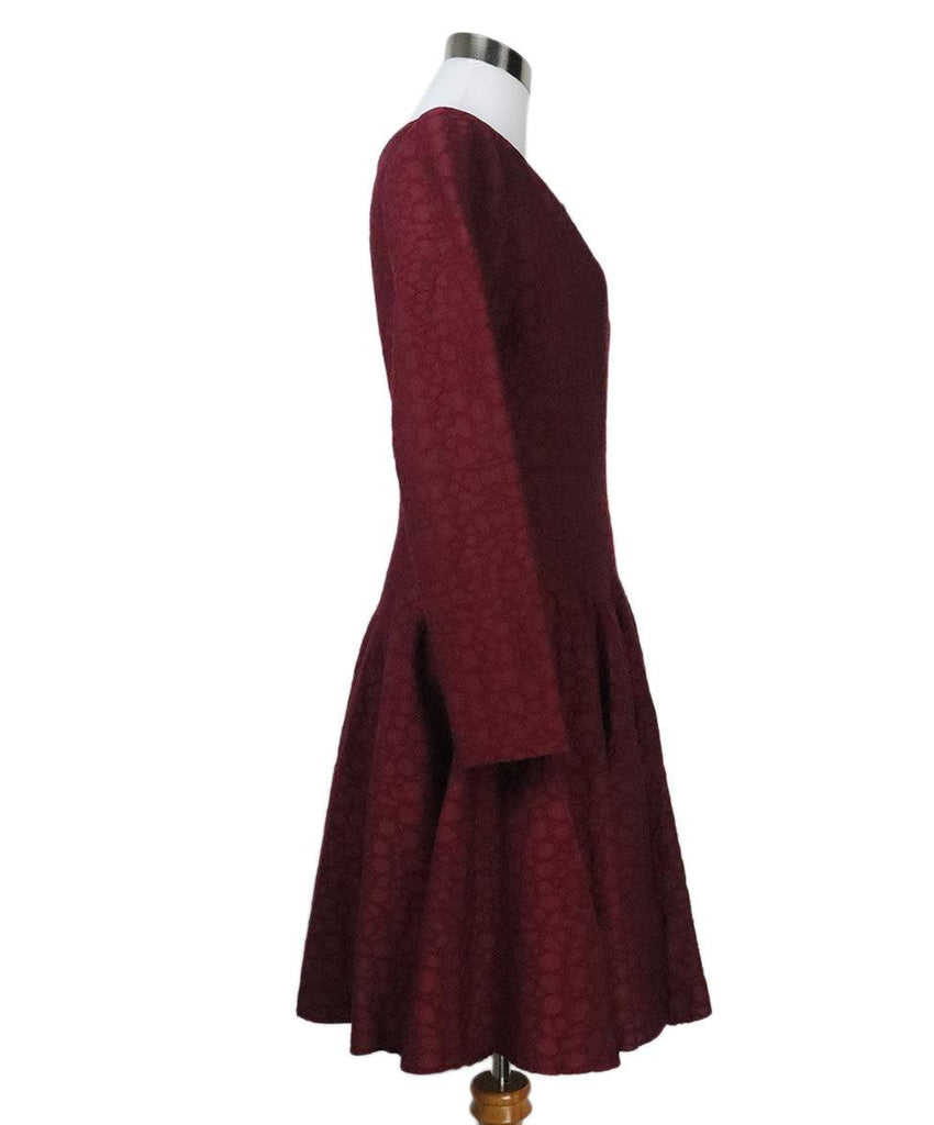 Alaia Burgundy Wool Dress sz 6 - Michael's Consignment NYC