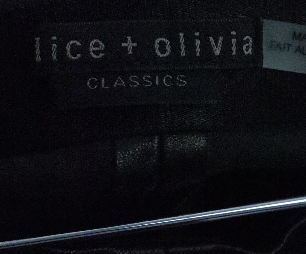 Alice + Olivia Black Leather Pants 2