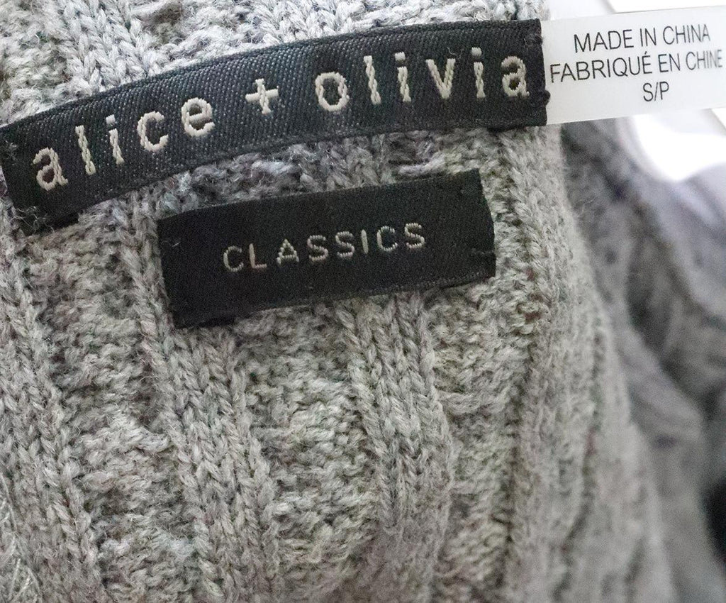 Alice + Olivia Grey Cotton Sweater sz 2 - Michael's Consignment NYC