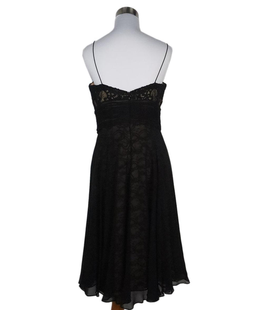Badgley Mischka Black & Nude Lace Dress 2