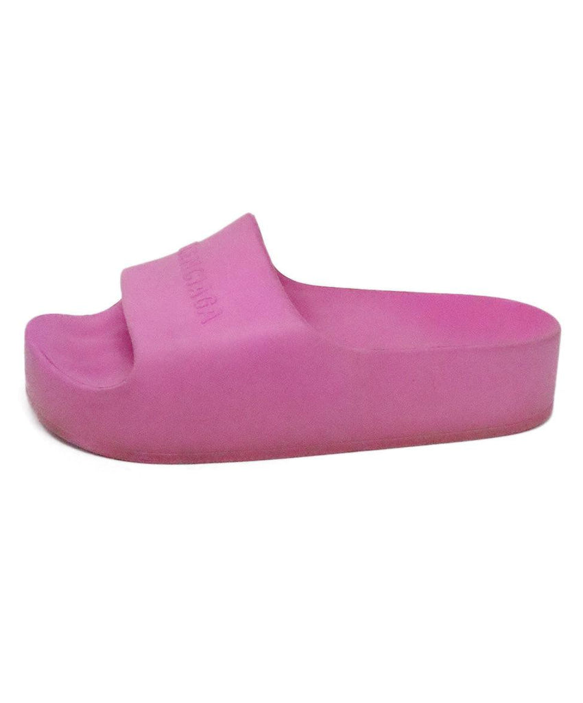 Balenciaga Pink Rubber Platform Sandals sz 10 - Michael's Consignment NYC