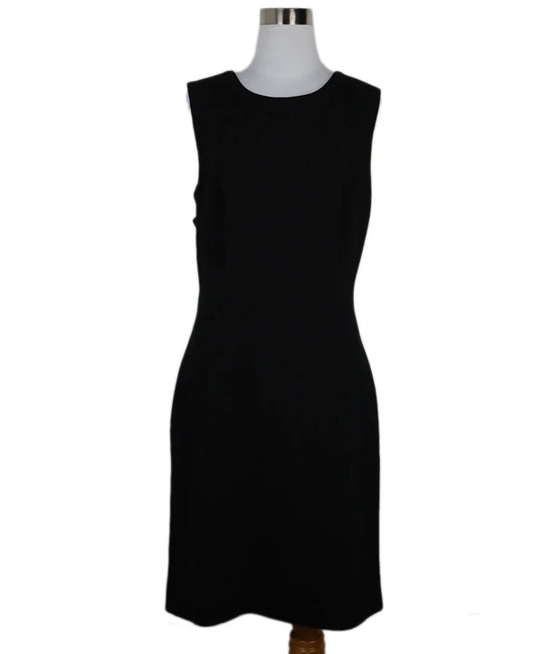 Bottega Veneta Black Wool & Silver Button Dress sz 6