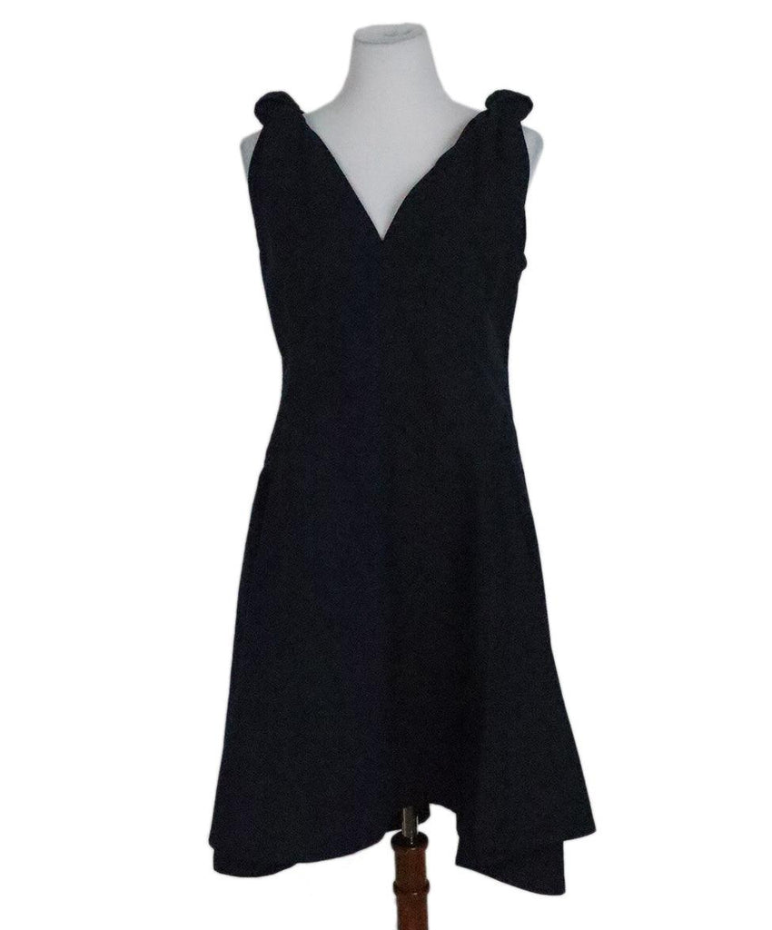Bottega Veneta Navy Cotton Dress sz 10 - Michael's Consignment NYC