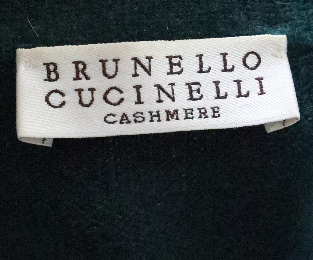 Brunello Cucinelli Green Cashmere Cardigan sz 6 - Michael's Consignment NYC