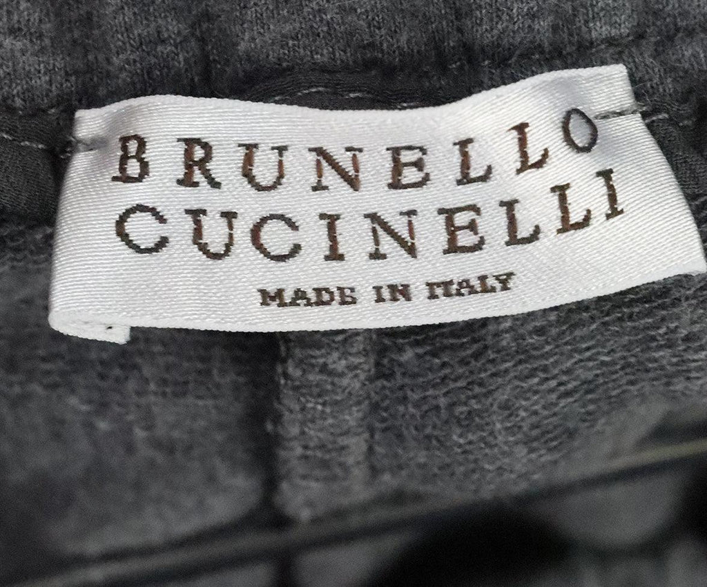Brunello Cucinelli Grey Cotton Pants sz 12 - Michael's Consignment NYC