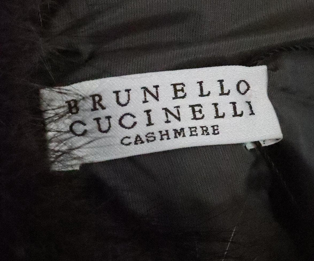 Brunello Cucinelli Grey Cashmere Poncho - Michael's Consignment NYC
