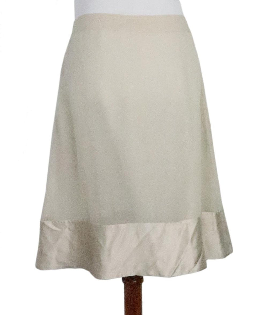 Burberry Neutral Silk Skirt 2