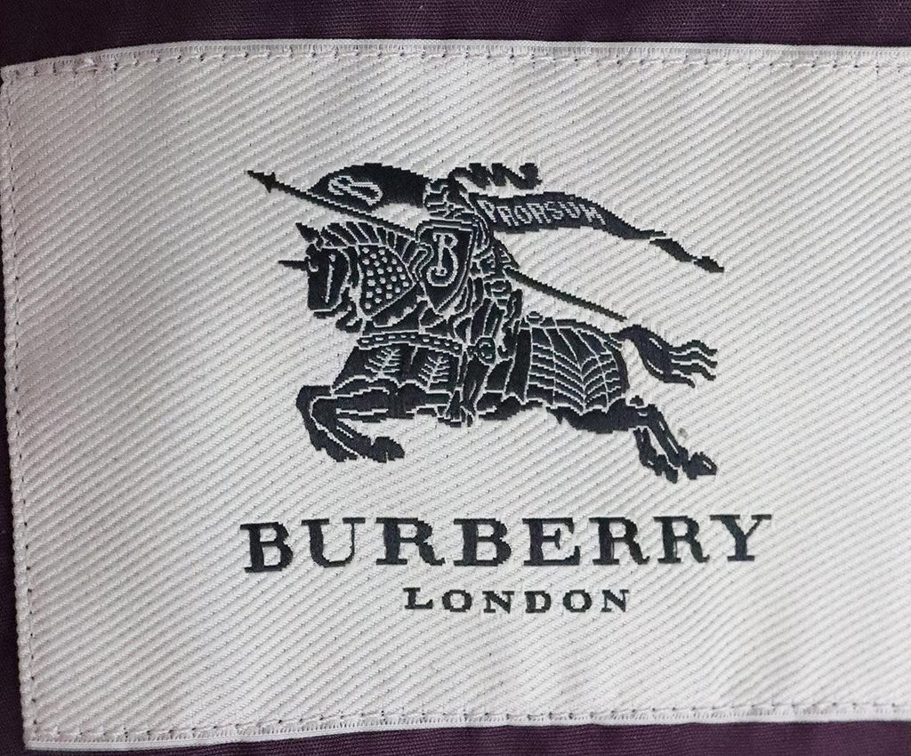 Burberry Purple Quilted Jacket sz 10 - Michael's Consignment NYC