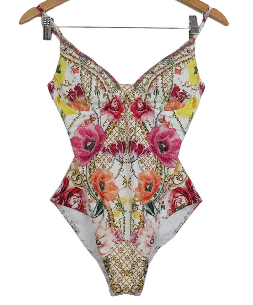 Camilla Multicolor Rhinestone Bathing Suit sz 4 - Michael's Consignment NYC
