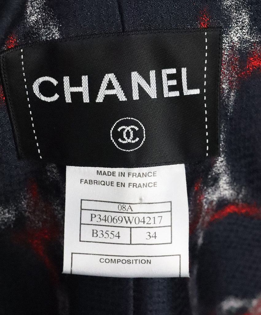 Chanel Black Wool Fringe Jacket 3