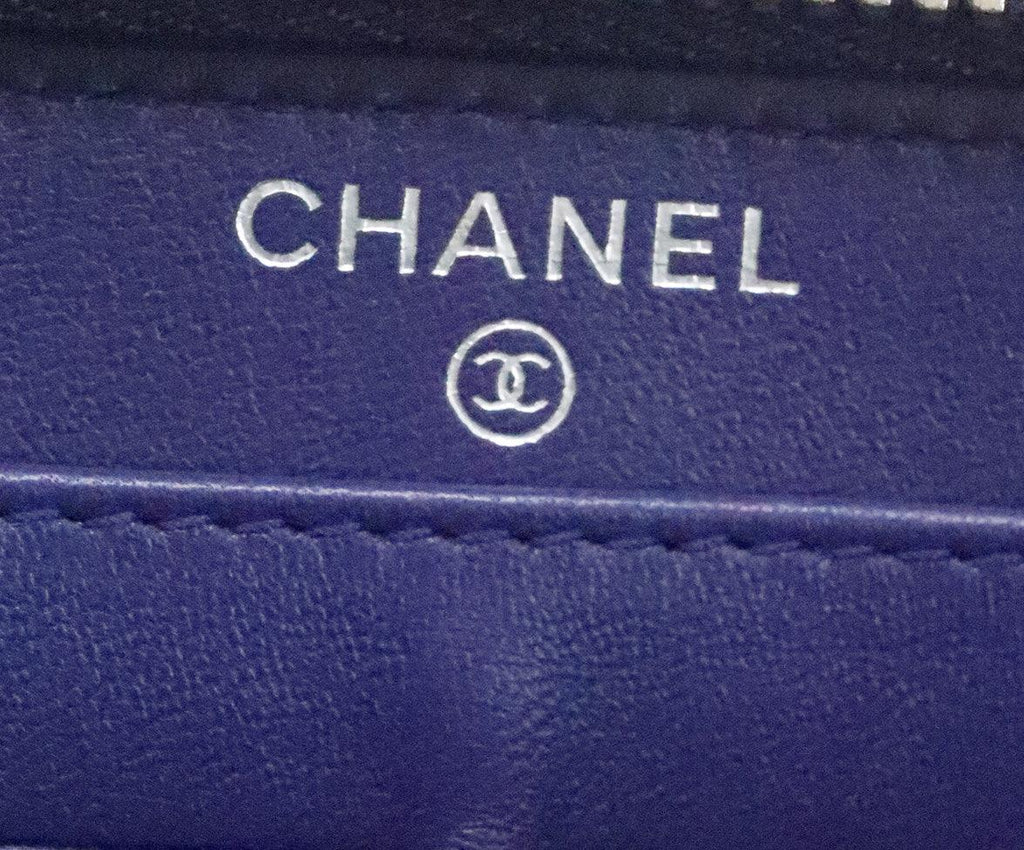 Chanel Blue Quilted Leather Wallet - Michael's Consignment NYC