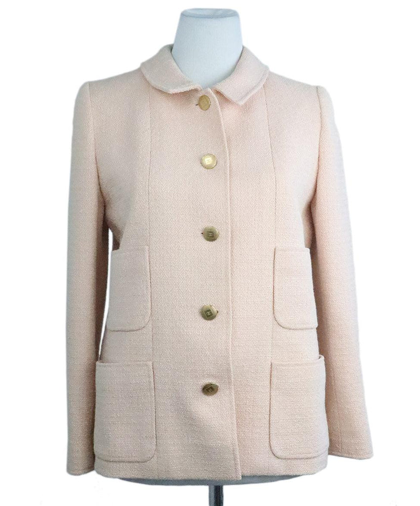 Chanel Vintage Pink Wool Blazer sz 8 - Michael's Consignment NYC
