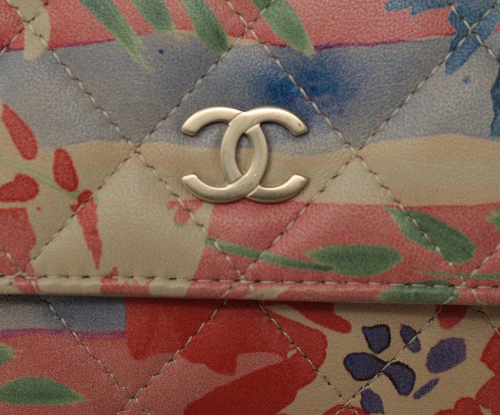 Chanel Pink Floral Leather Crossbody - Michael's Consignment NYC