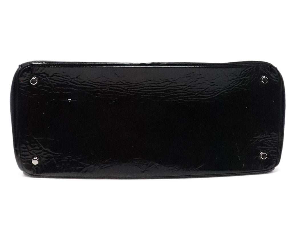 Christian Dior Black Patent Leather Satchel 3