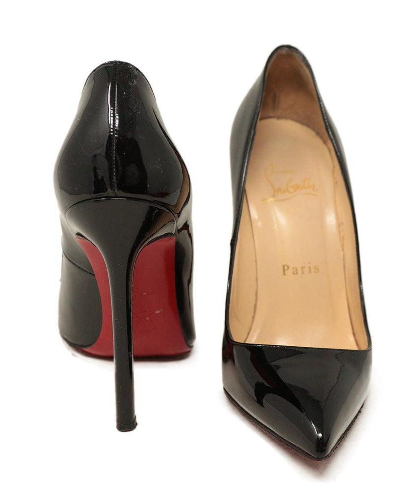 Christian Louboutin Black Patent Leather Heels sz 6 - Michael's Consignment NYC