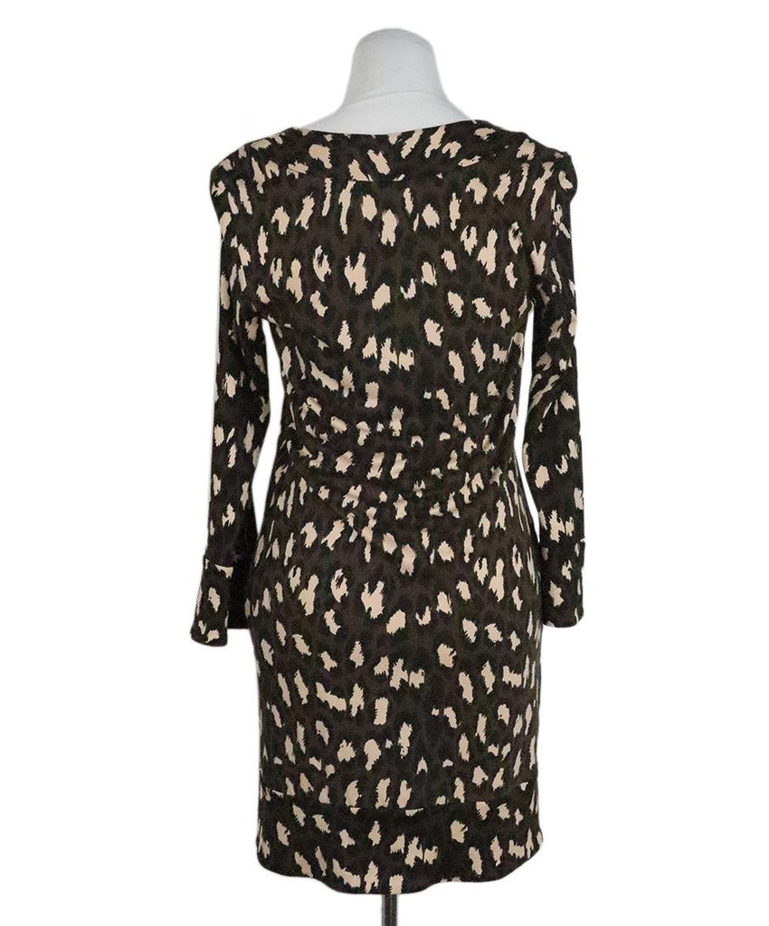 DVF Leopard Print Silk Dress sz 6 - Michael's Consignment NYC