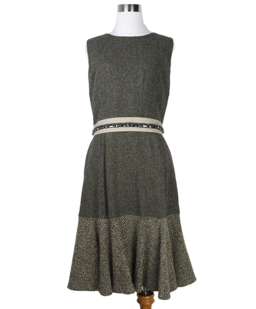 Etro Brown & Beige Wool Dress 