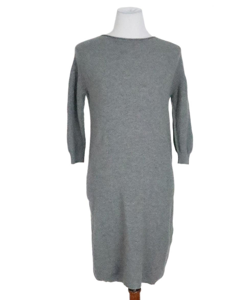 Fabiana Filippi Grey Knit Dress sz 8 - Michael's Consignment NYC