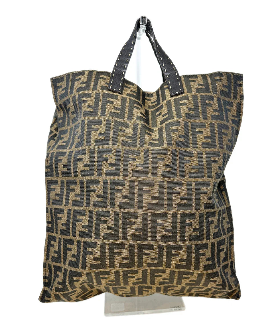 cororo フェンディ　SHOPPING TODAY ZUCCA バッグ Fendi Zucca Brown Canvas & Leather Tote Bag l Michael's Luxury