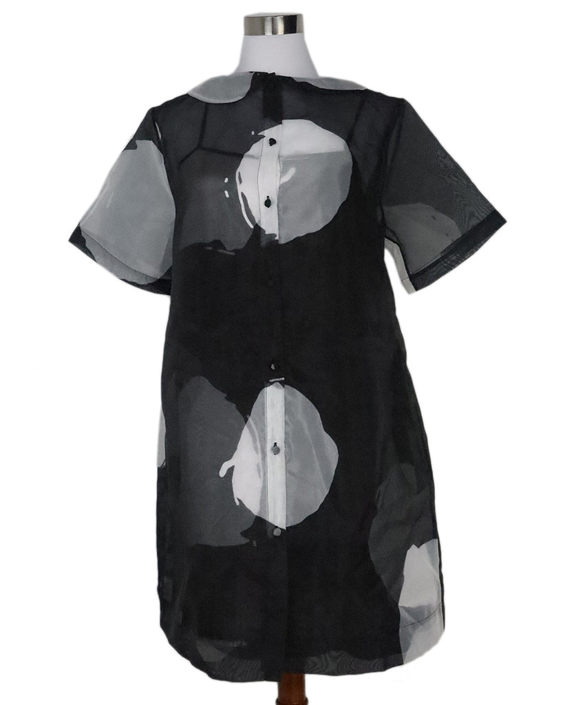 Frances Valentine Black & White Print Dress 