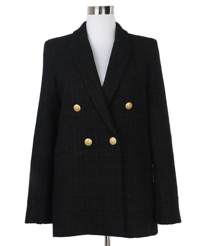 Gerard Darel Black Tweed Jacket 