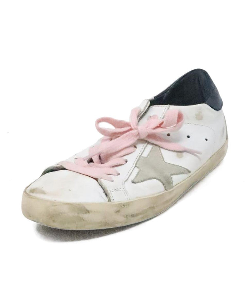 Golden Goose White & Pink Sneakers sz 6 - Michael's Consignment NYC