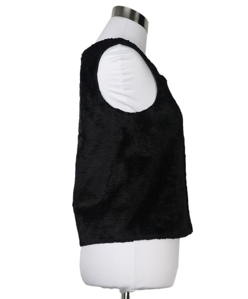 Gryphon Black Beaded Vest sz 2 - Michael's Consignment NYC