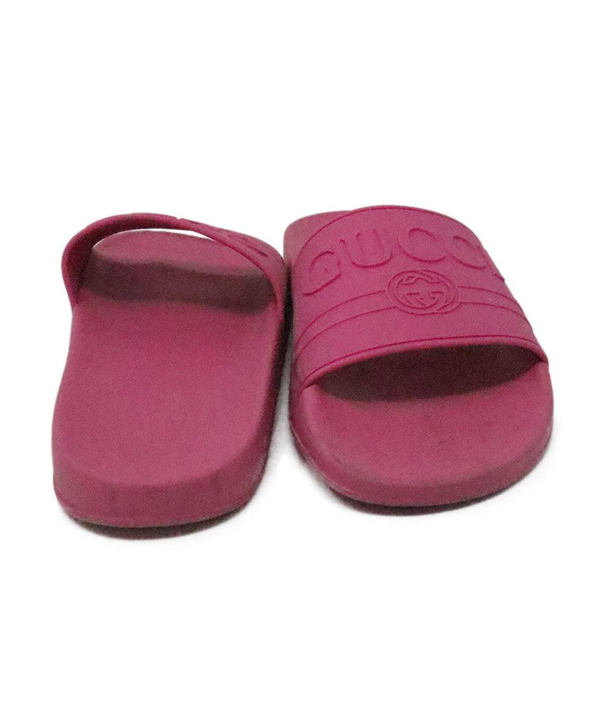 Gucci Pink Rubber Sandals sz 7 - Michael's Consignment NYC