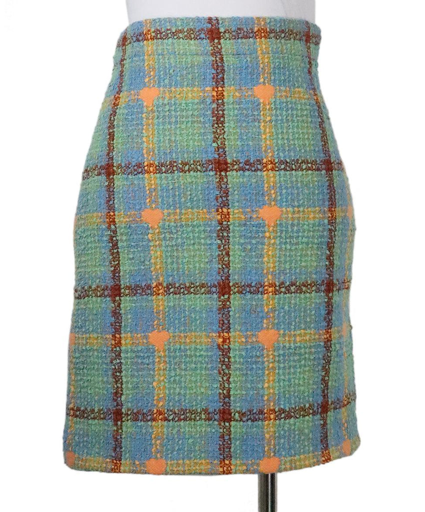 Gucci Green Plaid Skirt sz 0 - Michael's Consignment NYC