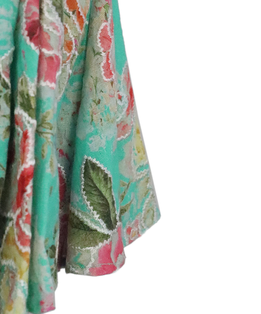 Hemant & Nandita Green Floral Print Dress 5