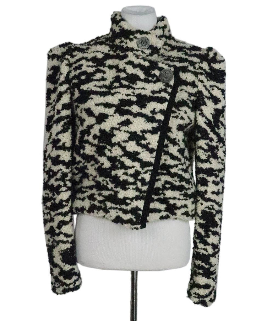 Isabel Marant Black & White Wool Jacket sz 4 - Michael's Consignment NYC