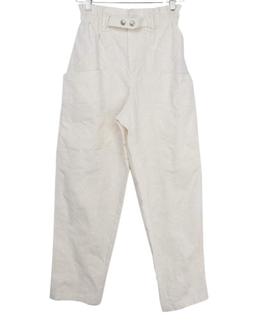 Isabel Marant Ivory Cotton Pants 