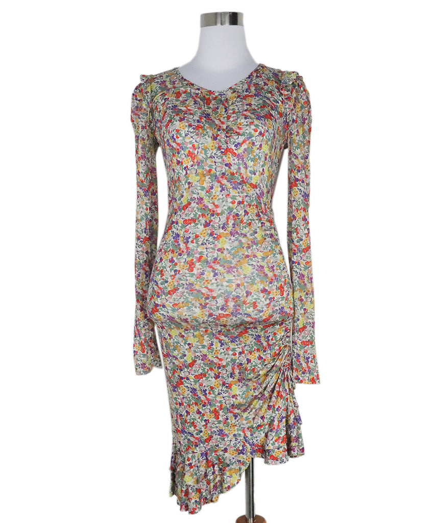 Isabel Marant Multicolor Floral Print Dress 