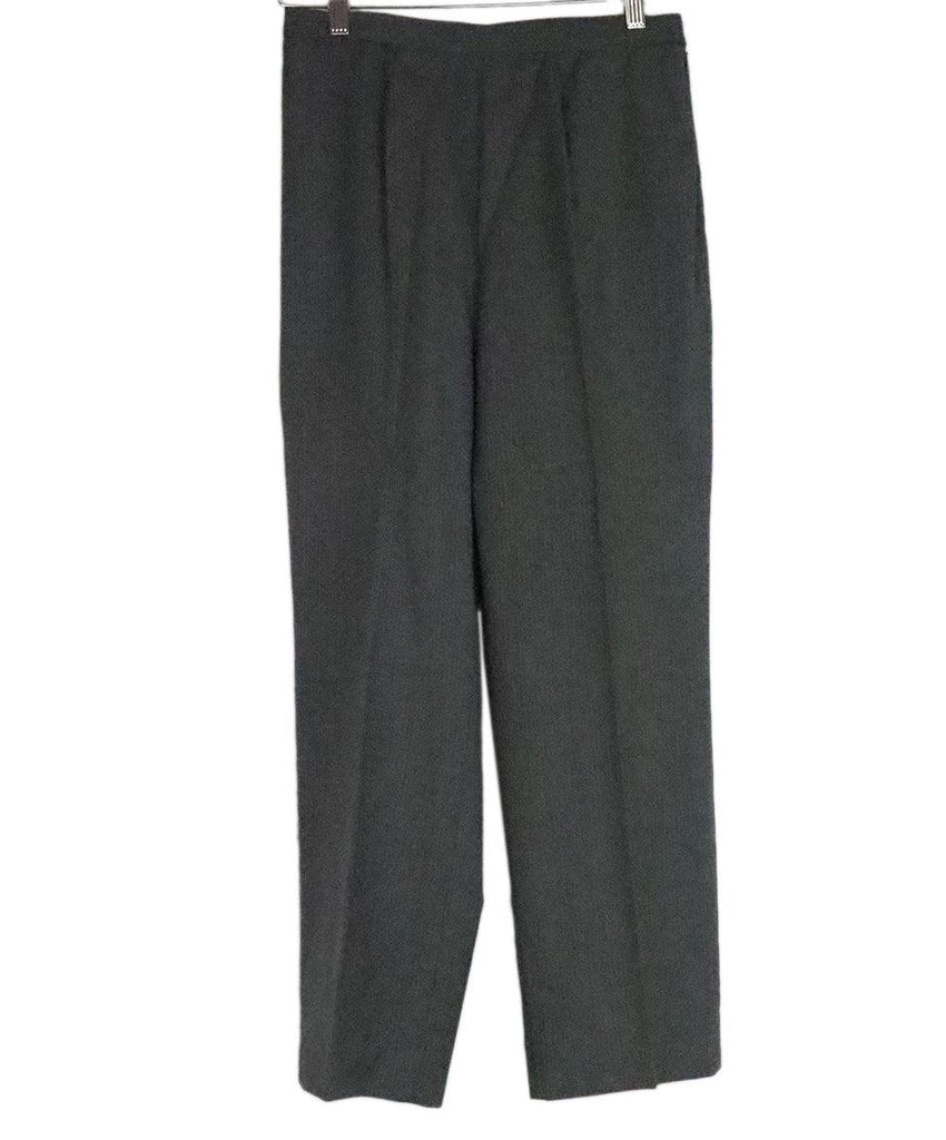 Jean Paul Gaultier Grey Pinstripe Pants sz 10 - Michael's Consignment NYC