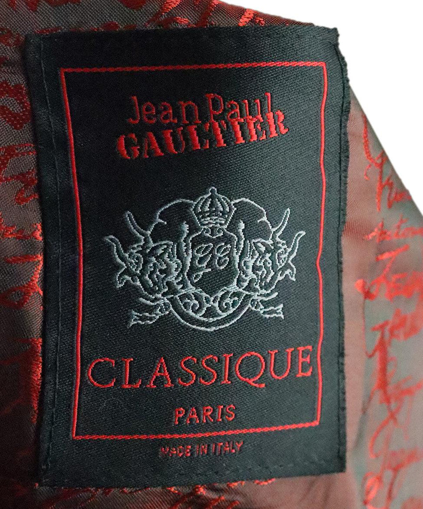 Jean Paul Gaultier Grey Pinstripe Jacket sz 10 - Michael's Consignment NYC