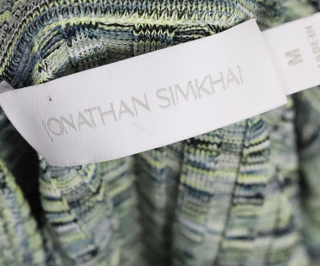 Jonathan Simkhai Ribbed Green Sweater sz 8 - Michael's Consignment NYC