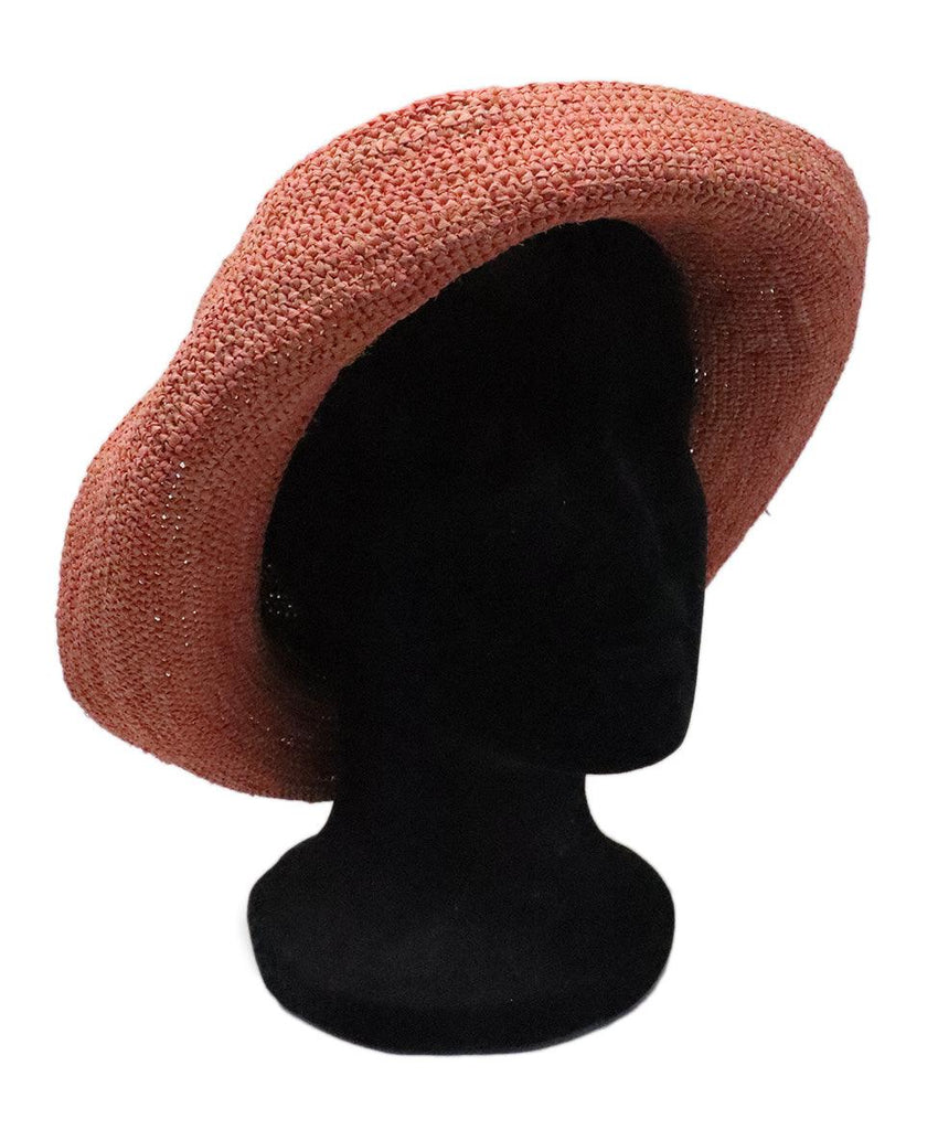 Kaminski Pink Raffia Hat - Michael's Consignment NYC
