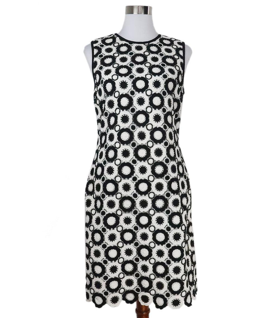 Kate Spade Black & White Crochette Dress 