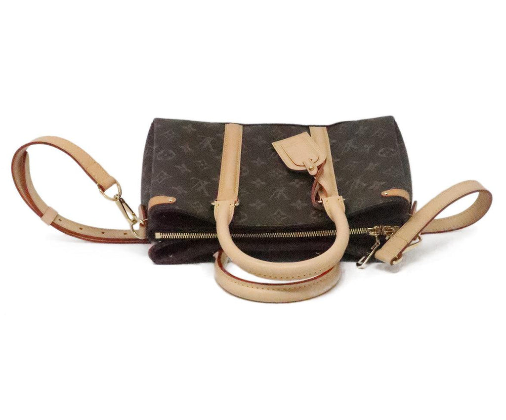 Louis Vuitton Brown & Tan Monogram Leather Satchel - Michael's Consignment NYC