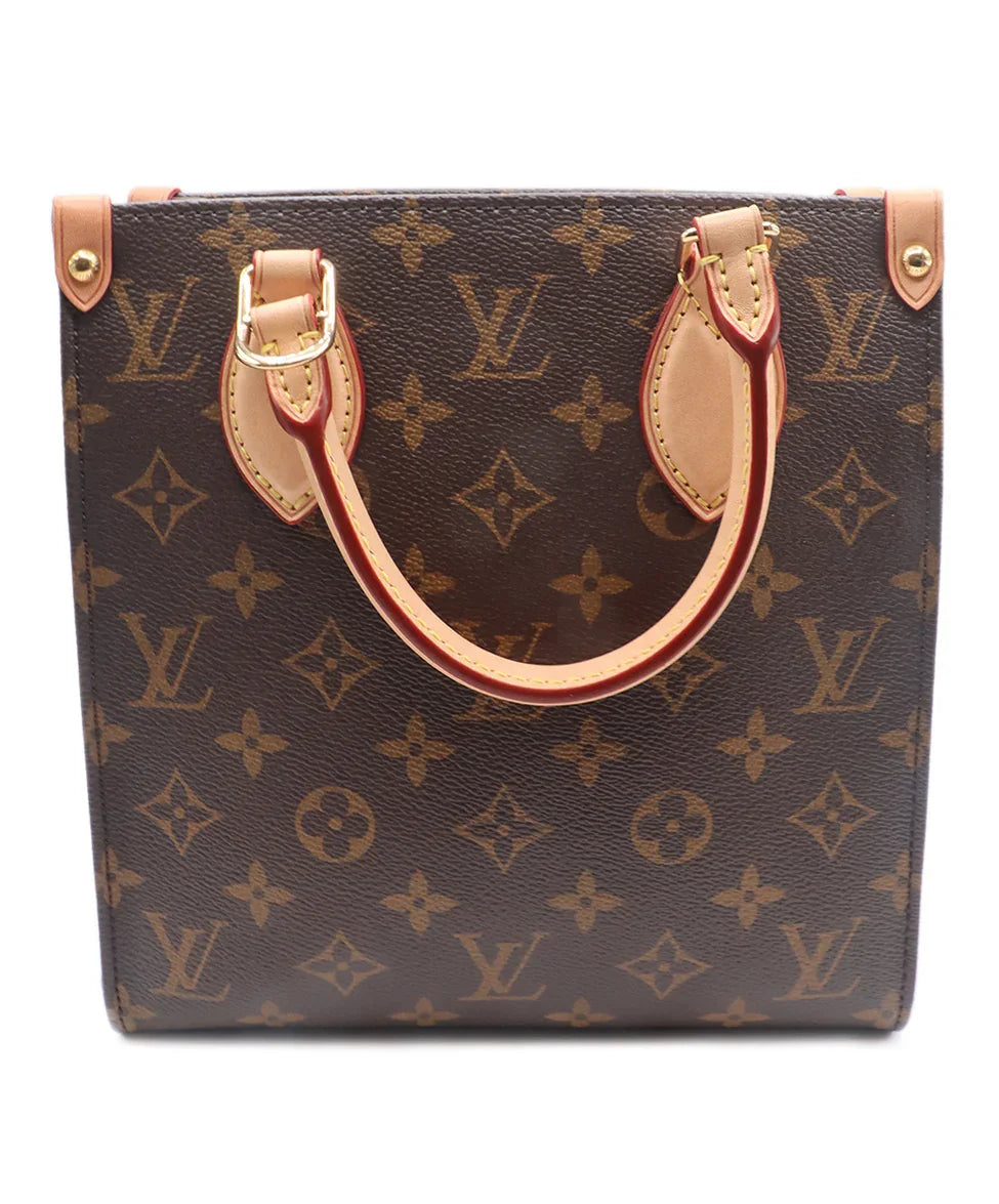 Louis Vuitton Brown and Tan Monogram tote bag Authentic LOUIS VUITTON Limited On the Go MM M45321 Monogram  main image 2