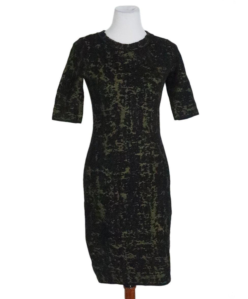 M Missoni Black & Green Wool Dress sz 4 - Michael's Consignment NYC