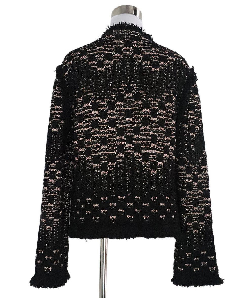 M Missoni Black & Pink Fringe Knit Jacket sz 10 - Michael's Consignment NYC