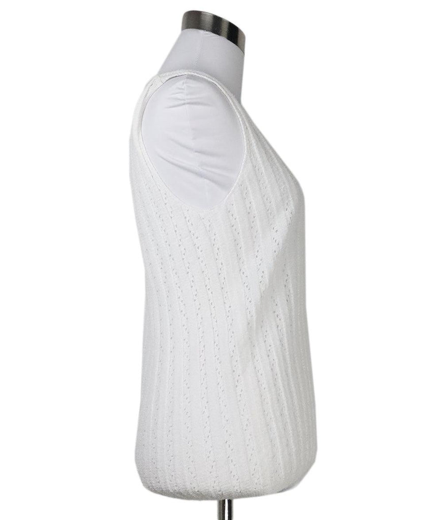 M Missoni White Knit Top sz 2 - Michael's Consignment NYC