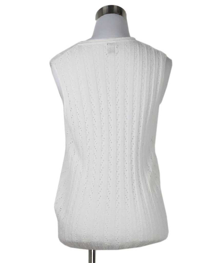 M Missoni White Knit Top sz 2 - Michael's Consignment NYC