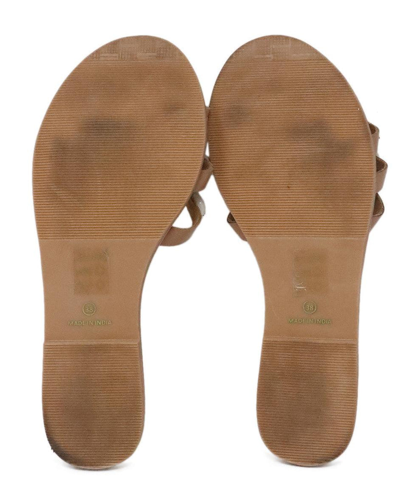 Manebi Tan Shell Sandals 4