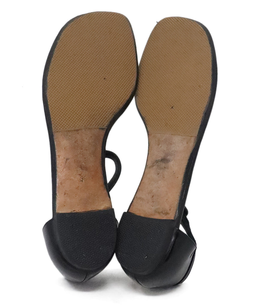 Manolo Blahnik Black Patent Leather Sandals 4