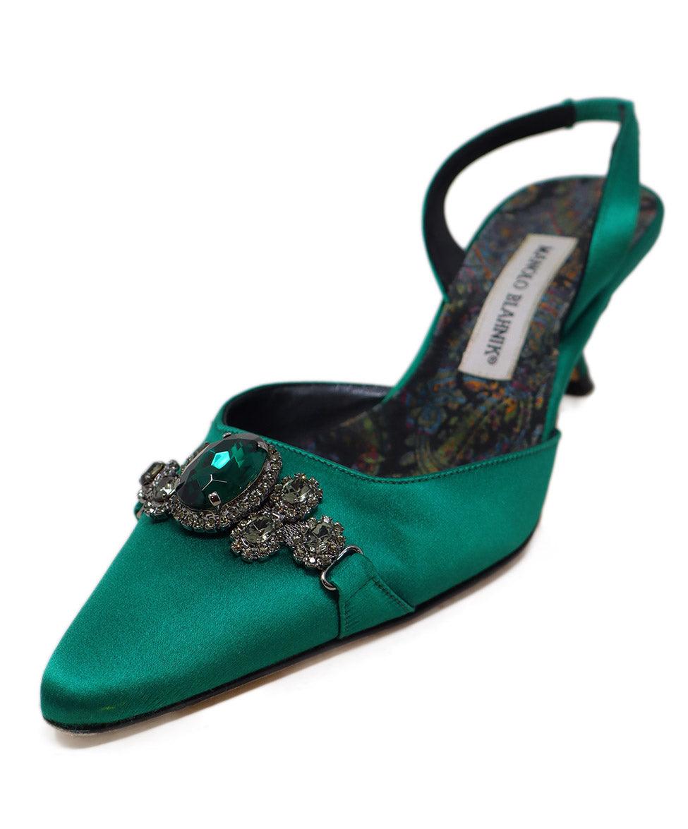 Slingback Pumps Manolo Blahnik Green Pumps Manolo Blahnik Hangisi