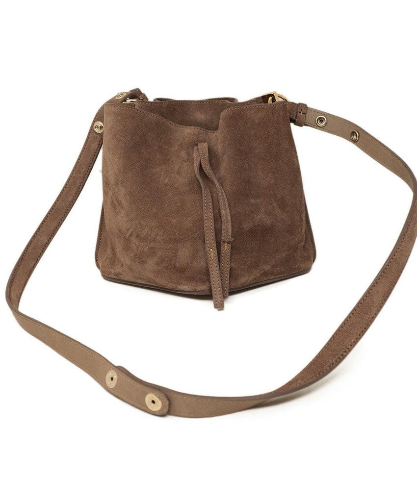 Margiela Taupe Suede Crossbody - Michael's Consignment NYC