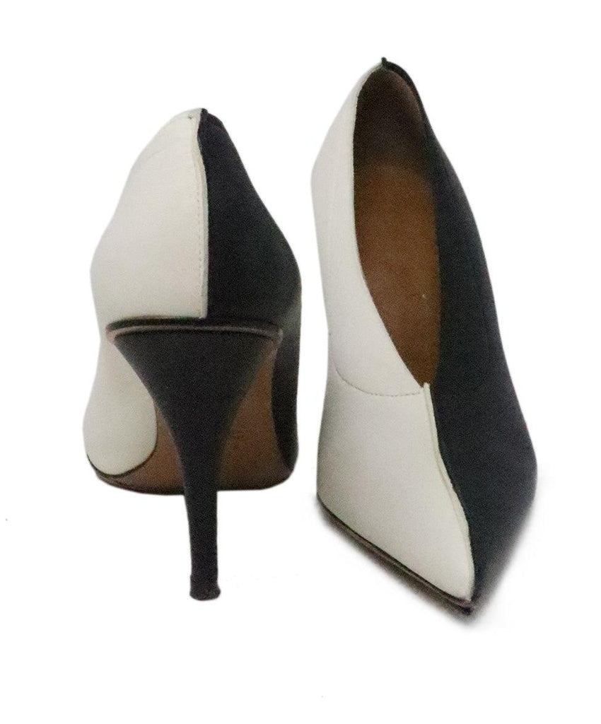 Marni Black & White Leather Heels sz 5 - Michael's Consignment NYC