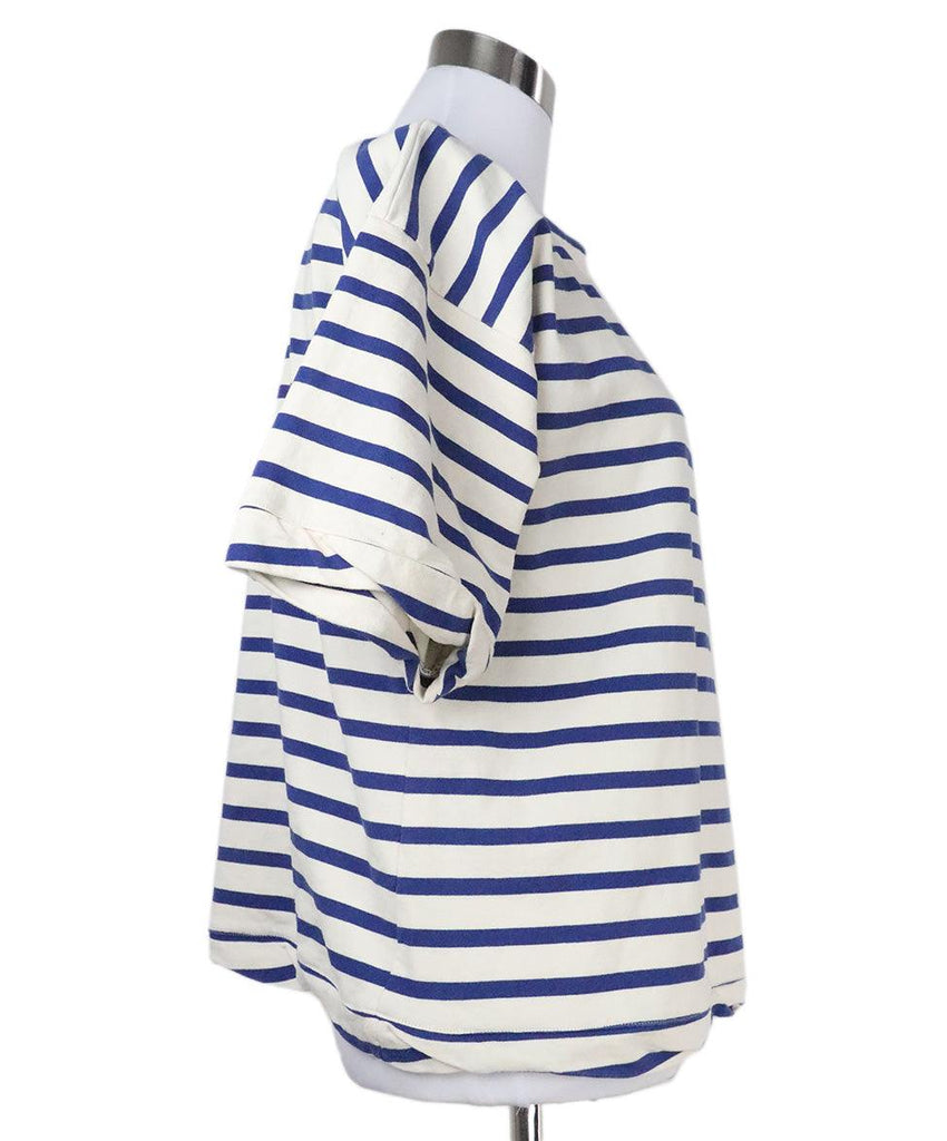 Marni Blue & White Striped Top sz 6 - Michael's Consignment NYC